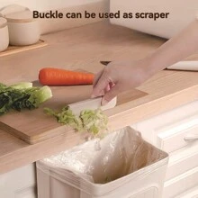 1 pieza Papelera de cocina montada en la pared, plegable, especial para residuos de cocina, puerta de armario, cubo de almacenamiento, cesta de papel para baño, decoración del hogar, regalos navideños, regalos para el hogar, decoración de la habitación