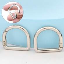 5 chiếc móc khóa vòng lò xo hình chữ D phù hợp cho thắt lưng, ba lô, túi xách, ví, móc chìa khóa, quà tặng cho phụ nữ - Bạc - Xem 11