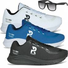 Kit 3 Men's Sports Shoes For Walking Training Running Prospect Speed And Modern Glasses - 白色 - 查看 1