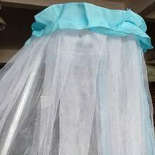 1pc Universal Baby Bed Mosquito Net, Dome-Shaped Floor-Standing Cot Mosquito Net For Children - Blue - View 7