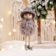 1 đồ trang trí treo thiên thần Giáng sinh mới, đồ trang trí thiên thần bằng vải tuyn sang trọng, cây thông Noel, nhà, cửa sổ, trang trí tiệc, giáng sinh, halloween, lễ hội, giáng sinh - Nhiều màu - Xem 14