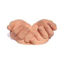 Decorative Object Holder Handmade Hands Trinket Holder Support Artistic Organizer Of Objects Hands Perfect For Home Company Office Bedroom Living Room Kitchen Indoor Or Outdoor Area Luxury Handmade Decoration - 橘色 - 查看 3