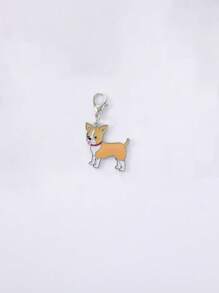 1pc Metal Mini Dachshunds Bulldogs Dog Charm For Jewelry Cute Animal Couple Lovely Keychain Car Keyring Bag Headphone Pendant Bracelet Necklace Char - Multicolor - View 50