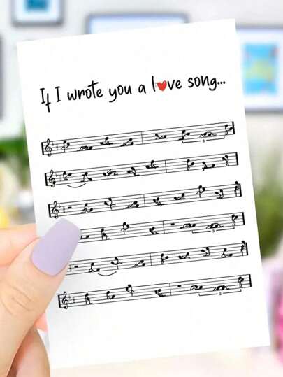 1Pc Special Anniversary Card With Envelope - Perfect For Valentine's Day & Birthday, For Couples, Cherish Sweet Memories, Must-Have For Special Occasions