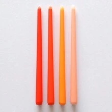 4 pezzi Candele senza fumo a gradiente da 30 cm, set di candele per Natale, matrimonio, compleanno, cena a lume di candela, decorazione per la casa, ottimo regalo per famiglia e amici