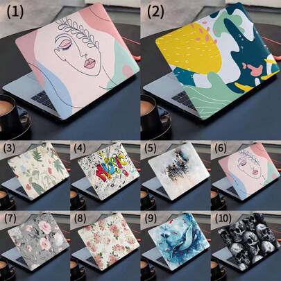 10 种图案选项，兼容 MacBook Air Pro 保护套、13/14/15/16 英寸电脑保护套、A1370、A1534、A1502、A1707、A2337、A1932、A2179、A2338、A1706、A1708、A2681 塑料硬壳笔记本电脑保护套、彩色印刷光环图案 A2485 A2442 A1466、A1369、A1369、M2、A941、A3114、M3、A3113、骷髅图案、花朵图案、Microsoft Surface Laptop Go 1/2 12.4、13.5 英寸笔记本电脑保护套 1943、1868、1958、1979、保护套