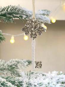 1 Stück Weihnachten Schneeflocke Weihnachtsbaum Acryl Phnom Penh transparente Schneeflocke Weihnachtsbaum Vitrine Außerirdische Schneeflocke Dekohänger, Weihnachten