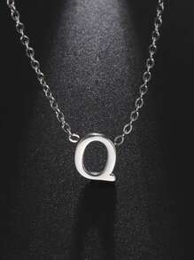 1 件女士不銹鋼首字母項鍊 A-z 大寫字母吊墜生日禮物 - 信件系列 - 查看 65