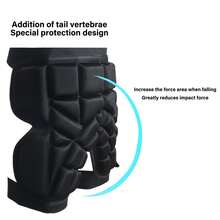 Skating Padded Protective Shorts Adjustable Breathable Protective Gear Guard Impact Pad For Cycling Roller Sports Skating - Multicolor - View 6