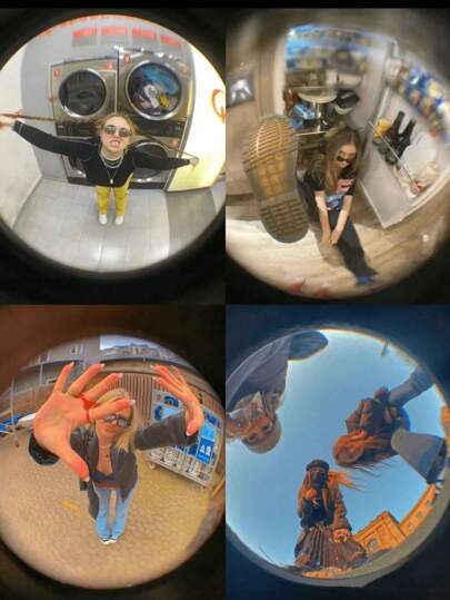 3-In-1 Fisheye Lens For Smartphones, Special Effects Lens With Magnifier, Fisheye, Wide Angle And Macro, 5 Random Colors