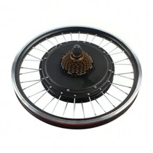 20 Inch 1000W 48V E-Bike Electric Rear Wheel Hub Motor Bicycle Conversion Kit - Red and Black - View 5