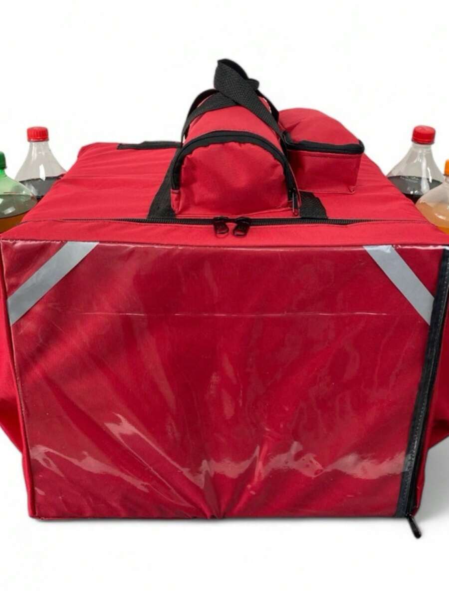 Styrofoam Bag For Delivery Comes With A Styrofoam Box - Rojo y blanco - Ver 1
