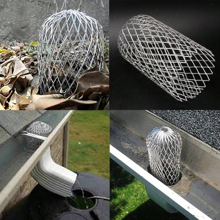 1/4/8 Stück ausdehnbarer Aluminium Dachablauf Schutzvorrichtung