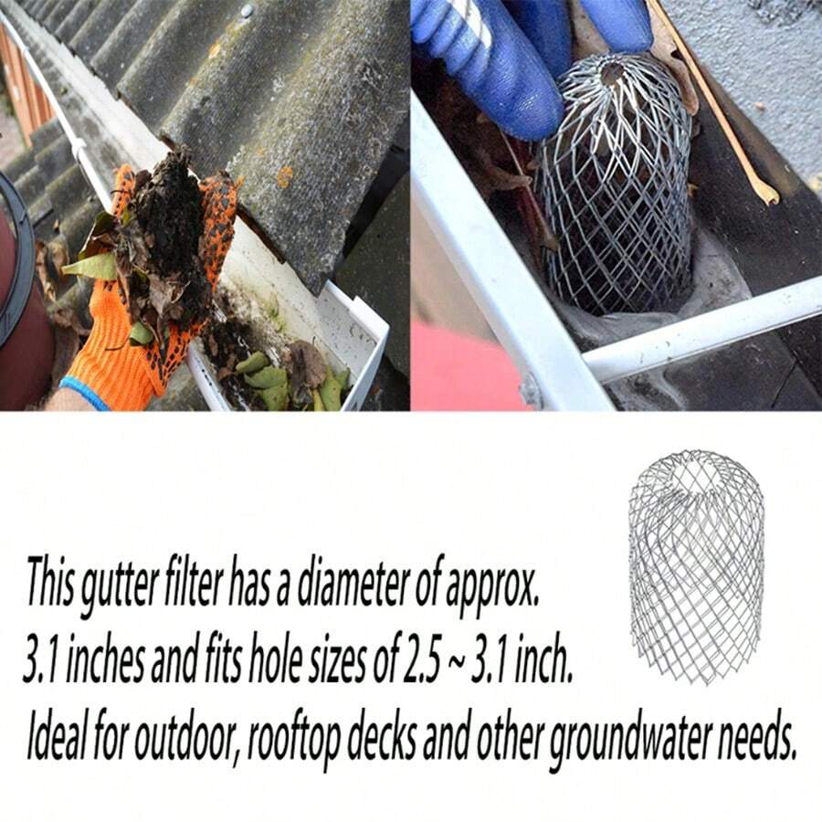 1/4/8 Stück ausdehnbarer Aluminium Dachablauf Schutzvorrichtung