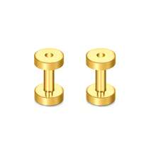 1 par de expansores de orejas de acero inoxidable sencillos, expansores de oreja con polea de 2mm 4mm 6mm 8mm 10mm, joyería unisex para perforación de orejas - aurícula - Ver 20