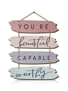 4 Cái/Bộ Bạn Thật Tuyệt Vời Hãy Nhớ Rằng Biển Treo Bằng Gỗ Nghệ Thuật Treo Tường Trang Trại Quà Tặng Cho Phụ Nữ Quà Tặng Truyền Cảm Hứng, Nghĩ Về Bạn Quà Tặng Sinh Nhật Cho Bạn Bè Phụ Nữ Nữ - Nhiều màu - Xem 5