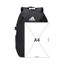 Adidas Unisex POWER VII Lightweight Outdoor Backpack, Minimalist Multifunctional Bag - Black - View 8
