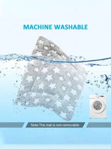 1PC All Season Comfort Soft Pet Mat Flannel Dog Mattress Puppy Litter Mat - Suitable For Cats And Dogs, Terylene Padded, Indoor Versatile Design, Soft Warm Machine Washable Sleeping Mat - Grey - View 6