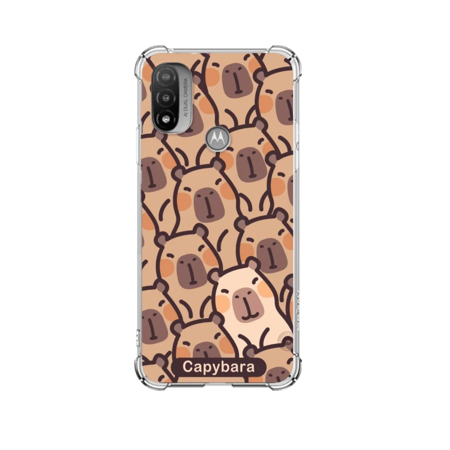 TPU Moto Case, Edge Protection. Capybara, CapyBara - Desenho 04 - View 1