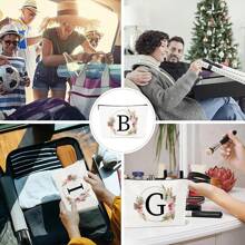 Bolsa de maquiagem com estampa floral e de letras chique de outono - Bolsa de cosméticos de lona reutilizável e moderna com grande capacidade Bolsa de armazenamento de viagem para mulheres Bolsas de grife, bolsa de cosméticos de viagem portátil personalizada com zíper, ideal para bolsa de festa de casamento e presente feminino, bolsa de papelaria escolar, presente de festa Bolsa de maquiagem para itens essenciais de viagem Bolsas de maquiagem Organizador de maquiagem Organizador de maquiagem Armazenamento de maquiagem Bolsa de maquiagem Bolsa de maquiagem - Branco - Ver 9