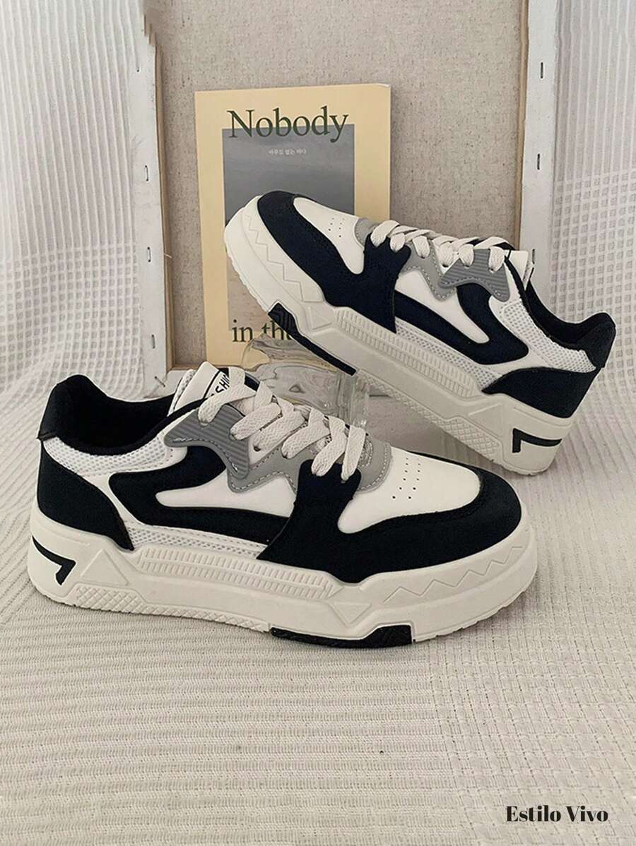 MRJNGNMRN Women Casual Shoes - 黑與白 - 查看 1