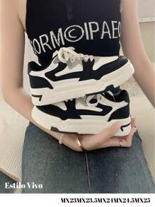 MRJNGNMRN Women Casual Shoes - 黑與白 - 查看 4