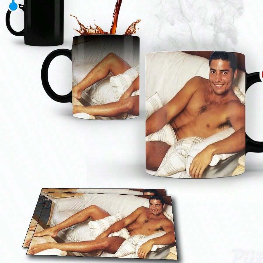 Taza Mágica Chayanne sillon El mejor regalo para tu pareja - Negro - Ver 1
