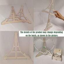 1pc Wooden Heart Design Guest Drop Box Creative DIY Signature Guest Book For Wedding, Party - L - View 10