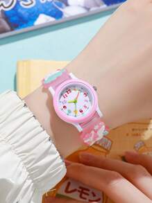 1 pezzo/set di orologi al quarzo per bambini con motivo carino a unicorno, schema di colori pastello, adatto per ragazzi e ragazze, ottimo regalo per compleanni, Ognissanti