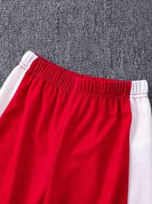Jonge jongens lange mouwen spinnenweb patroon tweekleurige outfit