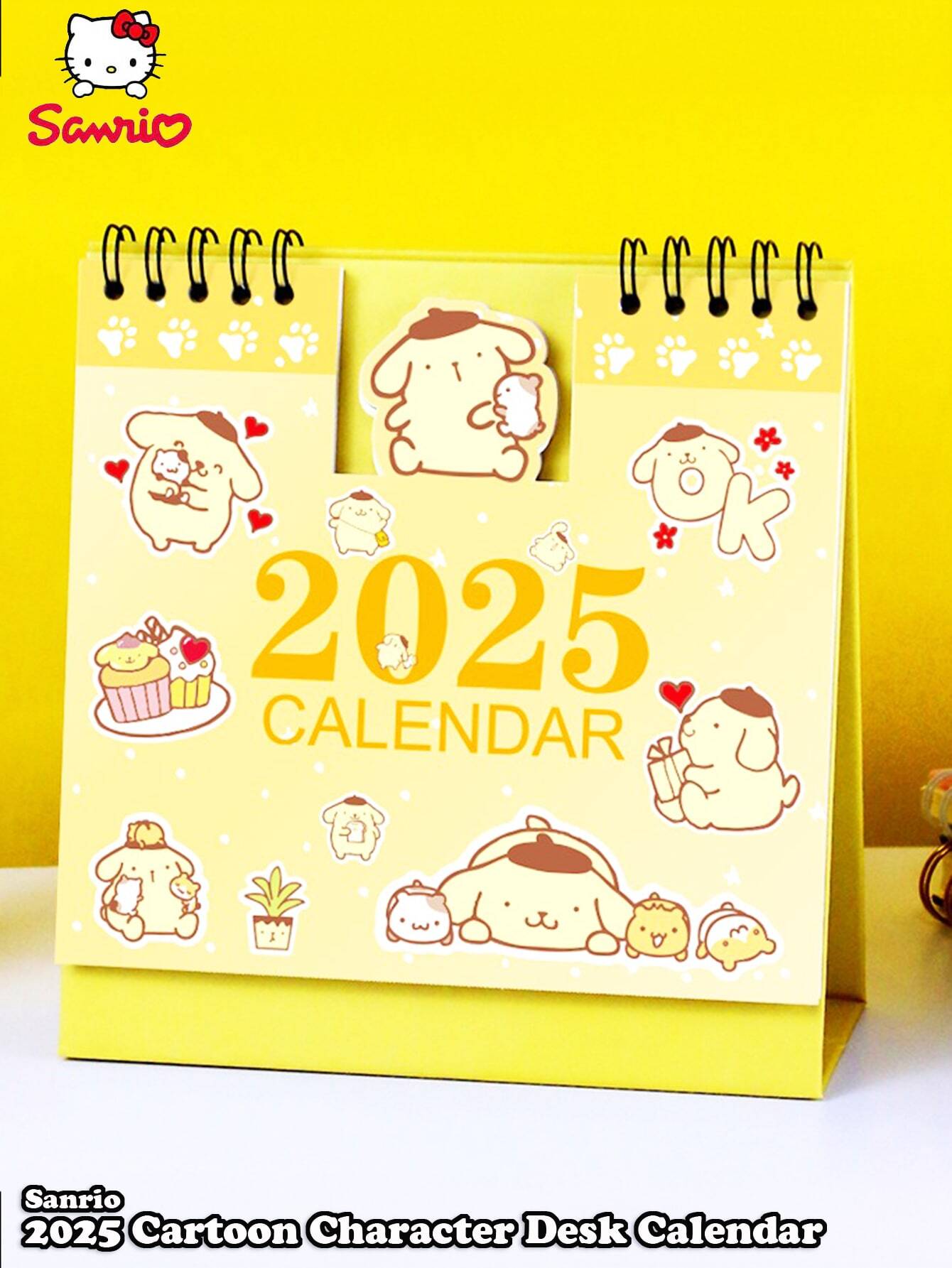 2025 Cartoon Character Desk Calendar Featuring Adorable Designs With