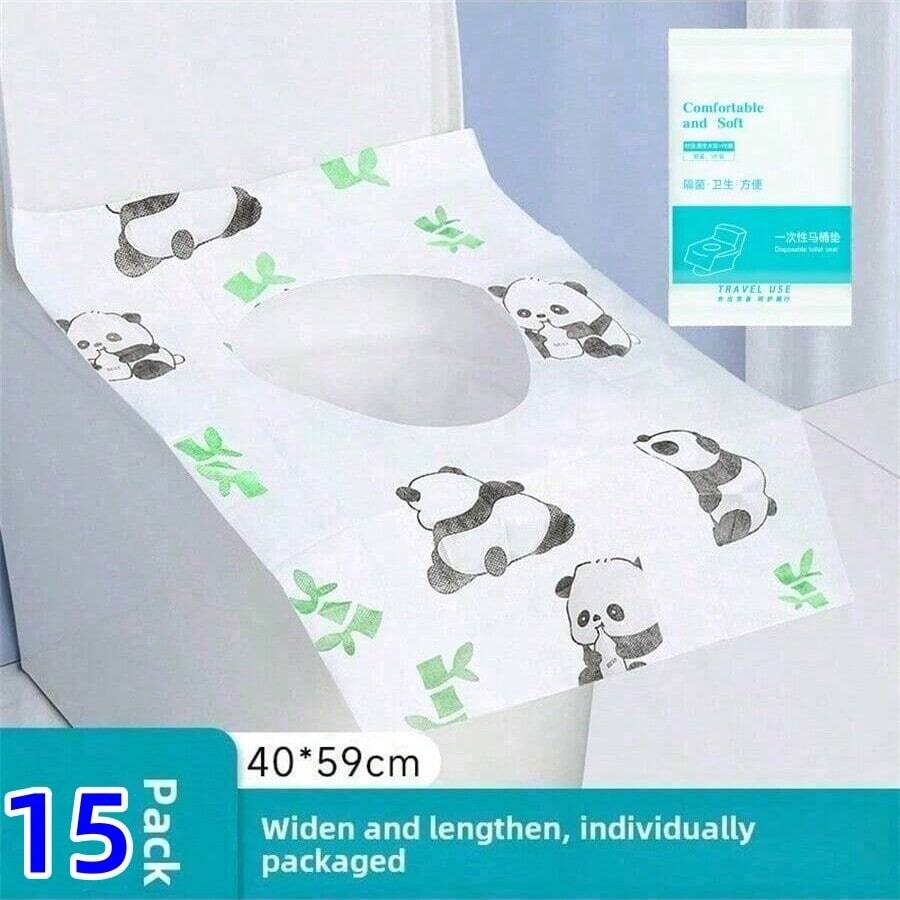 Housses De Siège De Toilette Jetables - Lot De 15 - Hygiène WC