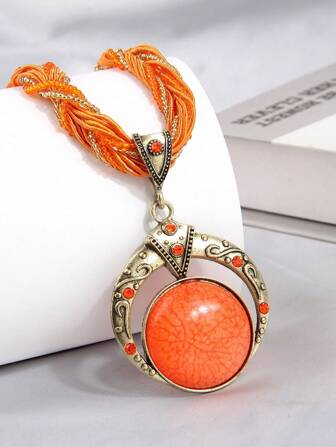 1 st Fashionabla Bohemian Dreamcatcher hänge halsband, elegant för kvinnor