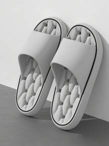 Dép xỏ ngón đế dày mềm mại cho nữ, thoải mái, đơn giản, chống trượt, đi trong nhà, phong cách thường ngày, 2024, dép xỏ ngón hở ngón mới cho phòng tắm, dành cho nữ - Xám - Xem 3