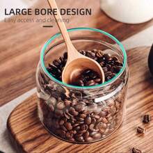 Bình đựng chân không đựng hạt cà phê thủy tinh hộp kín thực phẩm nhà bếp hạt kẹo giữ tươi lọ đựng thực phẩm hộp kín thực phẩm phụ kiện cà phê đồ dùng học tập trở lại trường - Trong sáng - Xem 3