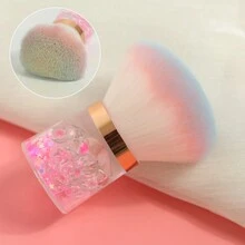 1 cọ trang điểm móng chuyên nghiệp đầu nấm tròn/hình hoa, cọ làm sạch bột gel, cọ trang điểm đầu nấm hình hoa hồng để loại bỏ bột móng, dụng cụ làm sạch bột đánh bóng, phụ kiện làm móng nghệ thuật. - Nhiều màu - Xem 12