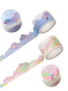 1roll Cloud Pattern Washi Tape Back To School