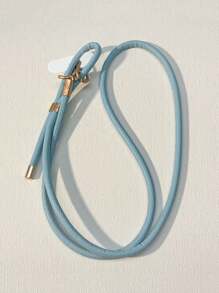 1 件纯色皮革长颈带挂绳，带金属扣，耐用斜挎手机挂绳，适合送给母亲、家人、朋友、生日、节日的礼物，手机挂饰，手机链 - 彩色 - 查看 13