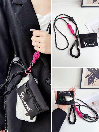 多功能手机挂绳带挂绳项链绳带男女通用，个性化创意时尚挂颈可调节绳子防掉落防丢失可拆卸相机支架礼物送给母亲、家人、朋友、生日、节日手机挂饰、手机链