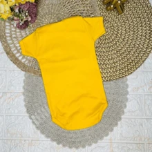 Sheriffe Cowboy Bodysuit For Monthly Anniversary - 100% Cotton - 黃色 - 查看 2