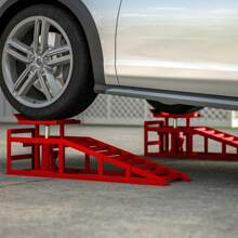 2 Pack Hydraulic Car Ramps 5T 11000lbs Low Profile Car Lift Service Ramps Truck Trailer Garage,Height Hydraulic Vehicle Ramps, Lift Height 11.61-16.21 Inches