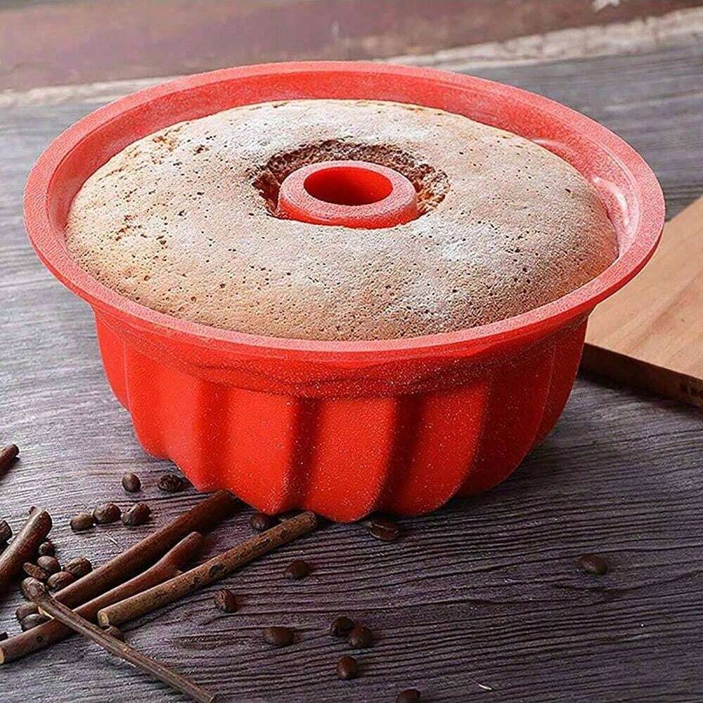 Spiral Pumpkin Shaped Silicone Baking Mold, NonStick Mousse Cake, Chocolate, Bread, Jelly