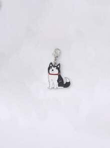 1pc Metal Mini Dachshunds Bulldogs Dog Charm For Jewelry Cute Animal Couple Lovely Keychain Car Keyring Bag Headphone Pendant Bracelet Necklace Char - Multicolor - View 22