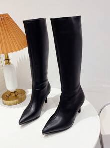 Brown Over-The-Knee Boots For Women, Pointed Toe Tall Riding Boots, Minimalist Sexy Slim High Heel Boots, New Skinny Boots For Autumn/Winter,Party