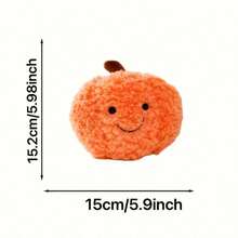 1 件黄色毛绒南瓜娃娃，南瓜毛绒装饰，派对装饰，家居家具装饰，南瓜，毛绒，万圣节，南瓜，毛绒 - 彩色 - 查看 4