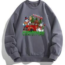 圣诞主题热转印贴纸 - 用于 DIY T 恤、口罩、牛仔裤和背包的乙烯基贴片 - 咖啡杯、雪人、汽车和树木设计 - 彩色 - 查看 5