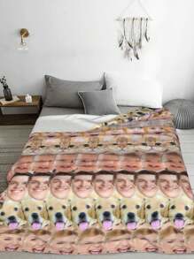 1 chiếc chăn mặt bằng vải flannel tùy chỉnh cho giường ngủ, chăn ngộ nghĩnh cá nhân hóa có hình mặt người, chăn ném cá nhân hóa làm quà Giáng sinh, chăn trải giường ghép hình, chăn mặt bạn thân, chăn ấm áp, quà sinh nhật, quà Ngày của Mẹ cho mẹ, quà tặng lý tưởng cho bạn bè, quà tặng lý tưởng cho gia đình (anh ấy, cô ấy, bạn trai, bạn gái, bố, gia đình, mẹ, bạn bè) dùng cho ghế sofa, giường, xe hơi, phòng trà, phòng ngủ, phòng khách, văn phòng. - phong cách 5 - Xem 4