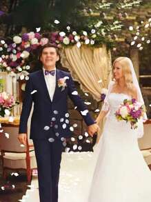 2000pcs White Artificial Rose Petals, Fake Silk Flower Petals For Weddings, Romantic Decoration For Special Night, Proposal, Engagement, Celebrations, Parties., Back To School Valentine Day