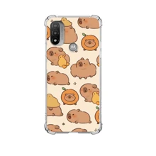 Capa TPU Moto, proteção de borda. Capivara, CapyBara - Desenho 03 - Visão 1