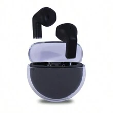 1 Hora Audífonos Aut209 Auriculares in-ear Estuche transparente - Negro - Ver 2